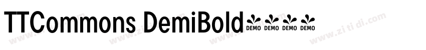TTCommons DemiBold字体转换